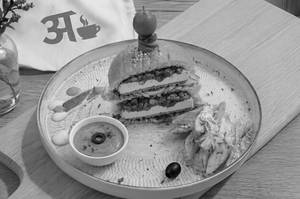 Tex mex paneer burger