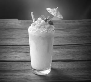 Mango banana milk shake,