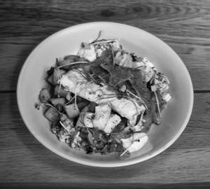 Bacon Fried Egg Spicy Pork Ragu