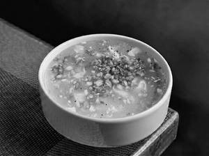 Chicken Burnt Garlic Soup