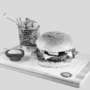 Brie Cranberry Sauce & Fresh Mint Chicken Burger