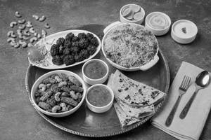 Babycorn Biryani+manchurian+3 Pulka Curry