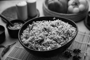 Veg Coriander Burnt Garlic Fried Rice