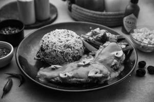 Stuffed Chicken With Mushroom Sauce