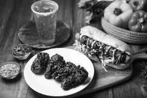 Smoky Bbq Chicken Hot Dog & Bbq Wings Meal