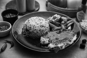 Chicken Steak Brown Sauce