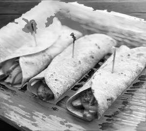 Dynamite Chilly Kathi Roll [Signature Dish!!] Potato/Paneer Or Chicken]
