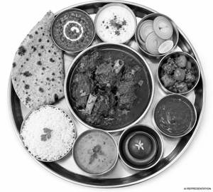 Mutton Deluxe Thali(o)