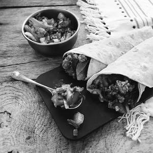 Chicken Keema Wrap