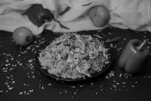 Egg Burnt Ginger Capsicum Fried Rice