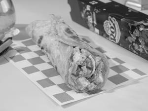 Paneer Paratha Shawarma
