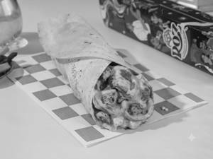 Soya Chaap Rumali Shawarma