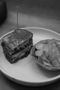Grilled Cheese, Onion Jam Sando