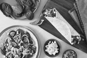 Mushroom & Spinach Wrap