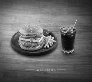 Veg Aloo Tikki Paneer Burger + Soft Drink