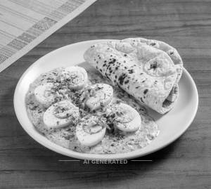Egg burani + Pulka (2 pieces)