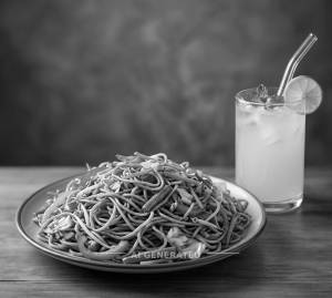 Veg Chowmien + Fresh Lime
