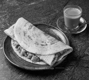 Indo Masala Dosa + Kadak Chai