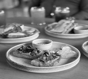 Mushroom ghee toast