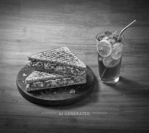 Masala Sandwich + Lemon Iced Tea