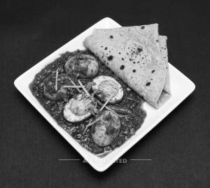 Egg Curry + Plain Roti (2 pieces)
