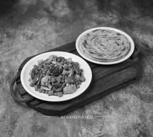 Mix Veg + Ghee Lachha Paratha (1 piece)