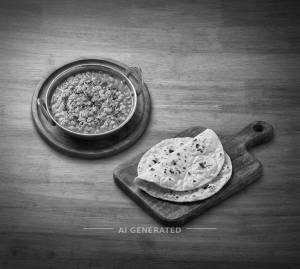 Arhar Dal Fry + Tava Roti (2 Pieces)