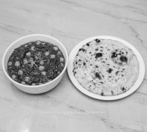 Palak Chana + Plain Naan (1 Pc)