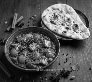 Kadai Paneer + Tandoori Naan (1 Piece)