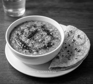 Dal Tadka + 1 Tawa Roti (1 Piece)