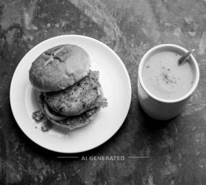 Aloo Tikki Burger + Spicy Mango