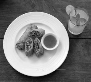 Egg Roll + Lime Juice