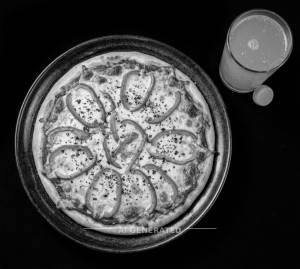 Capsicum Pizza + Cold Drink Glass 300Ml (Orange)