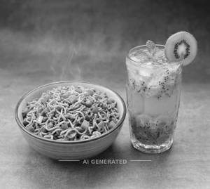 Veg Masala Maggie + Kiwi Mocktails
