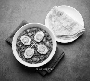 Egg Kadhai + Rumali Roti (1 Piece)