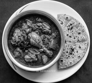 Chicken Maharaja Masala + Tava Roti (Chappati) (1 piece)