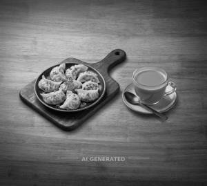 Veg Corn Momos + Tea Regular