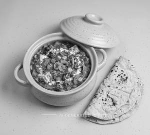 Veg Handi + Plain Chapati (1 piece)
