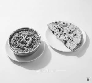 Chicken bharta + Tandoori roti plain (1 piece)