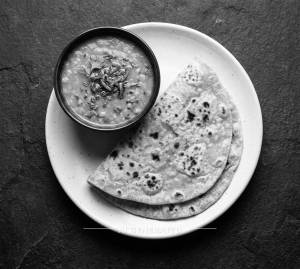 Dal Fry + Tawa Plain Roti (2 Pieces)