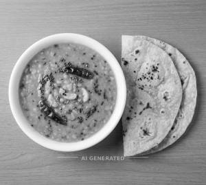 Dal Tadka + Tawa Roti (2 pieces)