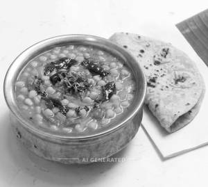 Chana Dal Fry + Plain Roti (2 pieces)