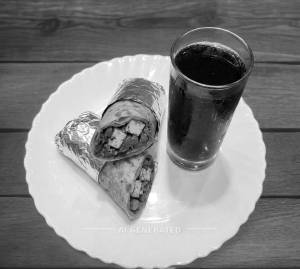 Veg Kathi Roll + Soft Drink