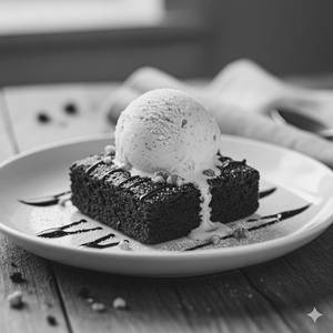 Brownie With Ice Cream
