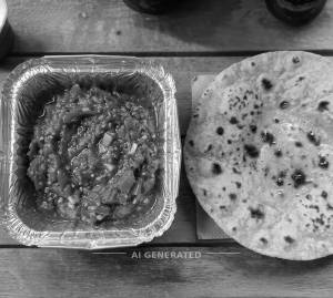 Tomato Mirch Thecha ( 250 G) + Gahu Chapati (1 Piece)