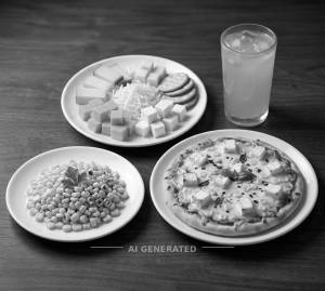 Cheese and corn and paneer pizza + Cold Drink Glass 300Ml (Orange)