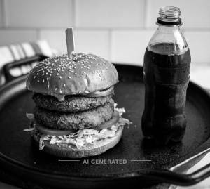 Double Aloo Patty Burger + Cold Drink
