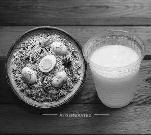 Egg Biryani + Chaas [1 Glass]