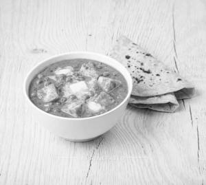 Matar Paneer + Plain Roti (2 Pieces)