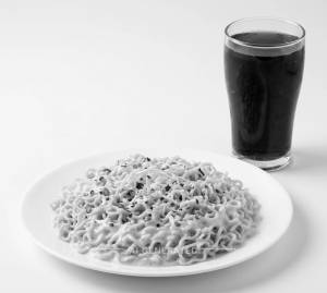 Cheese noodles + Thumps up